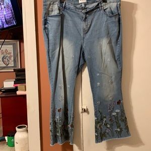 NWOT WilliamRast crop jeans.